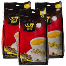 Load image into Gallery viewer, G7 3-in-1 Instant Coffee Pack - Bold Dark Roast with Creamer &amp; Sugar (100 Pack)
