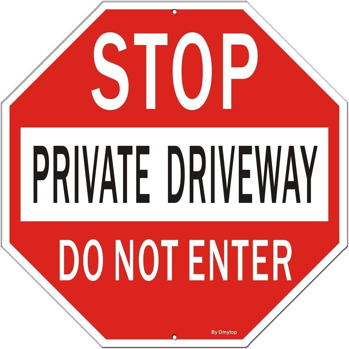 Large 18" Private Driveway Do Not Enter Sign - Durable & Weather Resistant