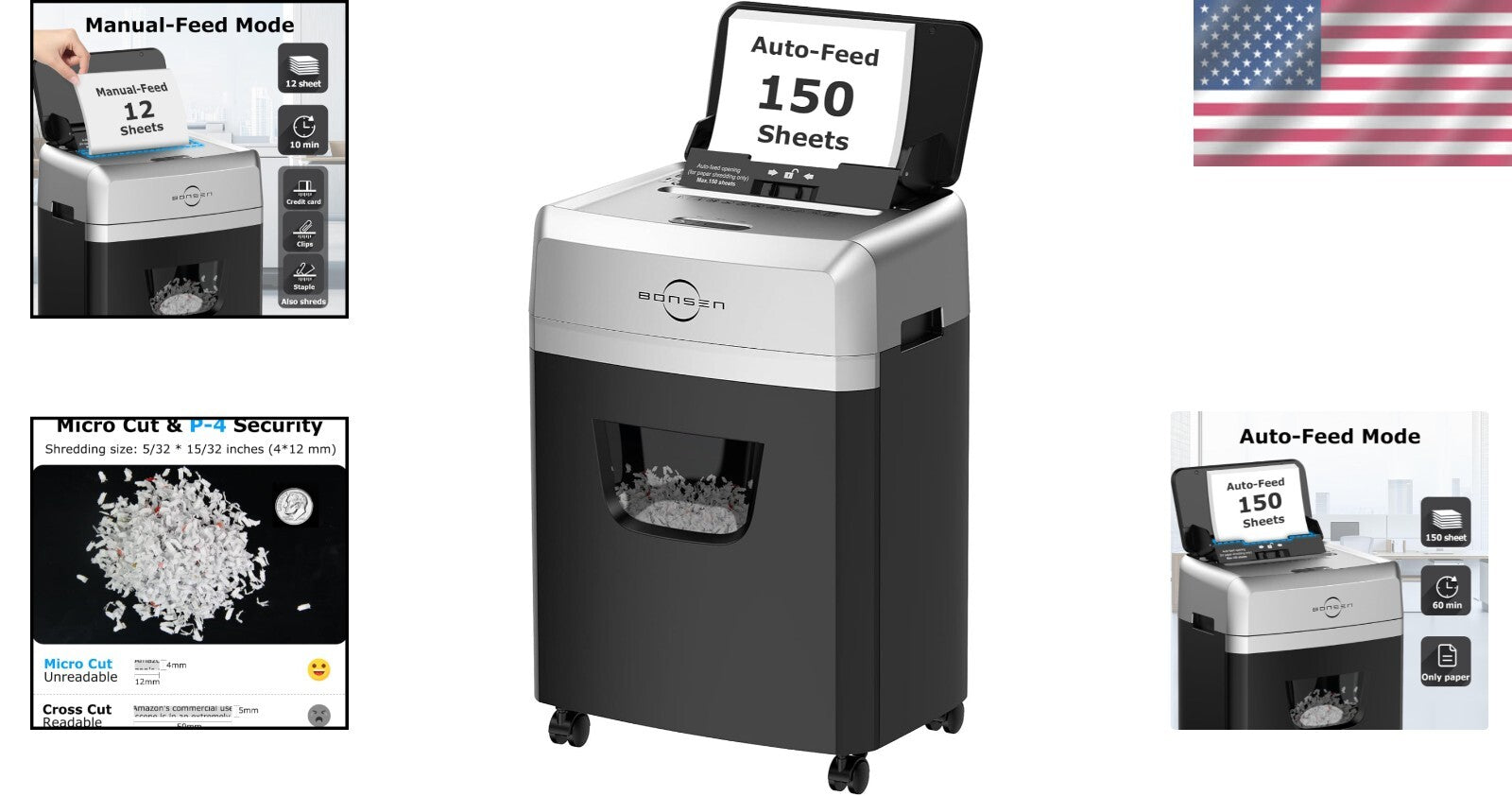 Efficient Heavy Duty Shredder with Micro-Cut Technology for Maximum Security