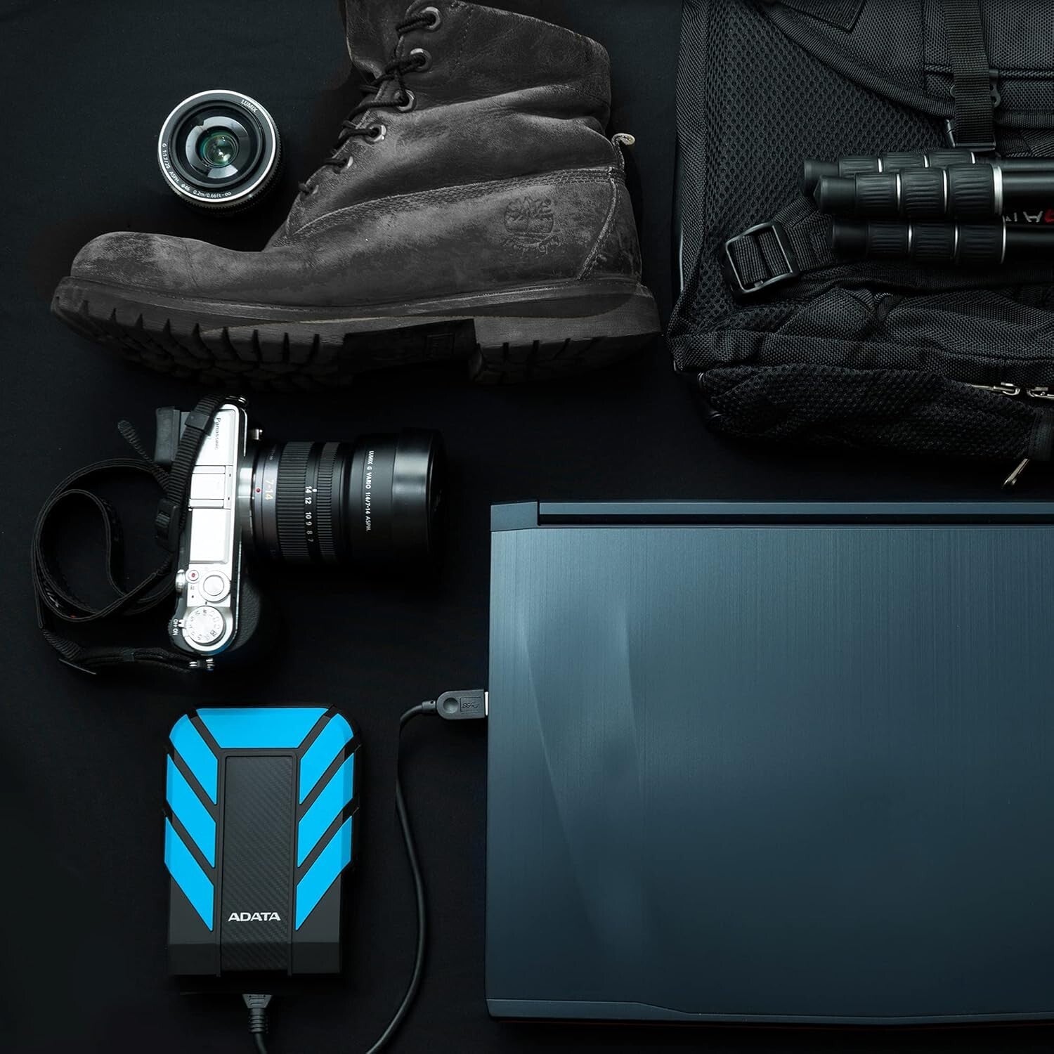 IP68 Waterproof 2TB Portable Hard Drive - Shockproof USB 3.1 Storage Solution