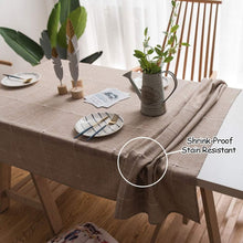 Load image into Gallery viewer, Luxury Embroidered Table Cover, 52"x102" - Stunning Linen Finish for All Seasons
