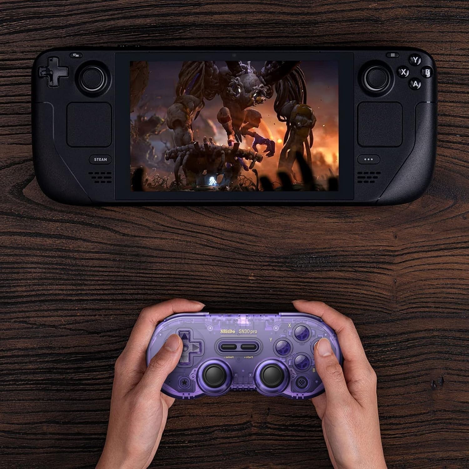 Crystal Purple SN30 Pro Gamepad - Dual Mode Wireless & USB-C for Ultimate Gaming