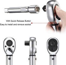 Load image into Gallery viewer, Dual-Direction 1/2'' Drive Click Torque Wrench - 10-160 ft.lb Precision Tool