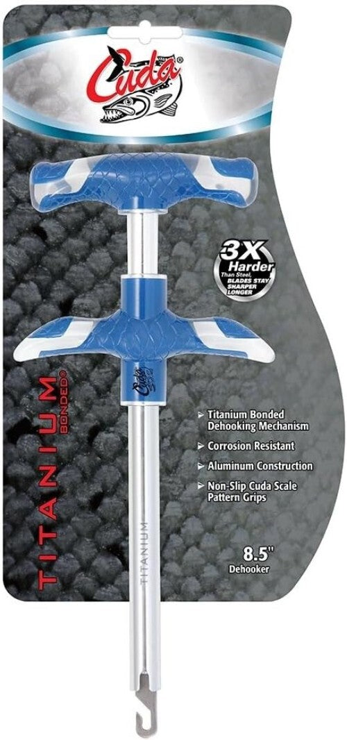 Cuda Dehooker: 8.5-Inch Titanium Fish Hook Remover Tool for All Conditions