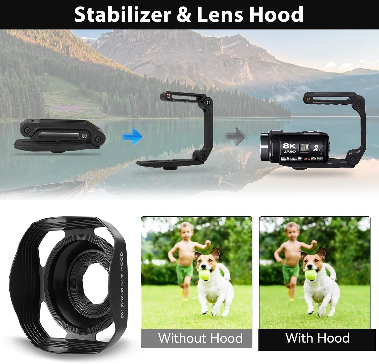 Lightweight 8K Vlogging Camera with WiFi & 18X Digital Zoom, Ideal for All Ages