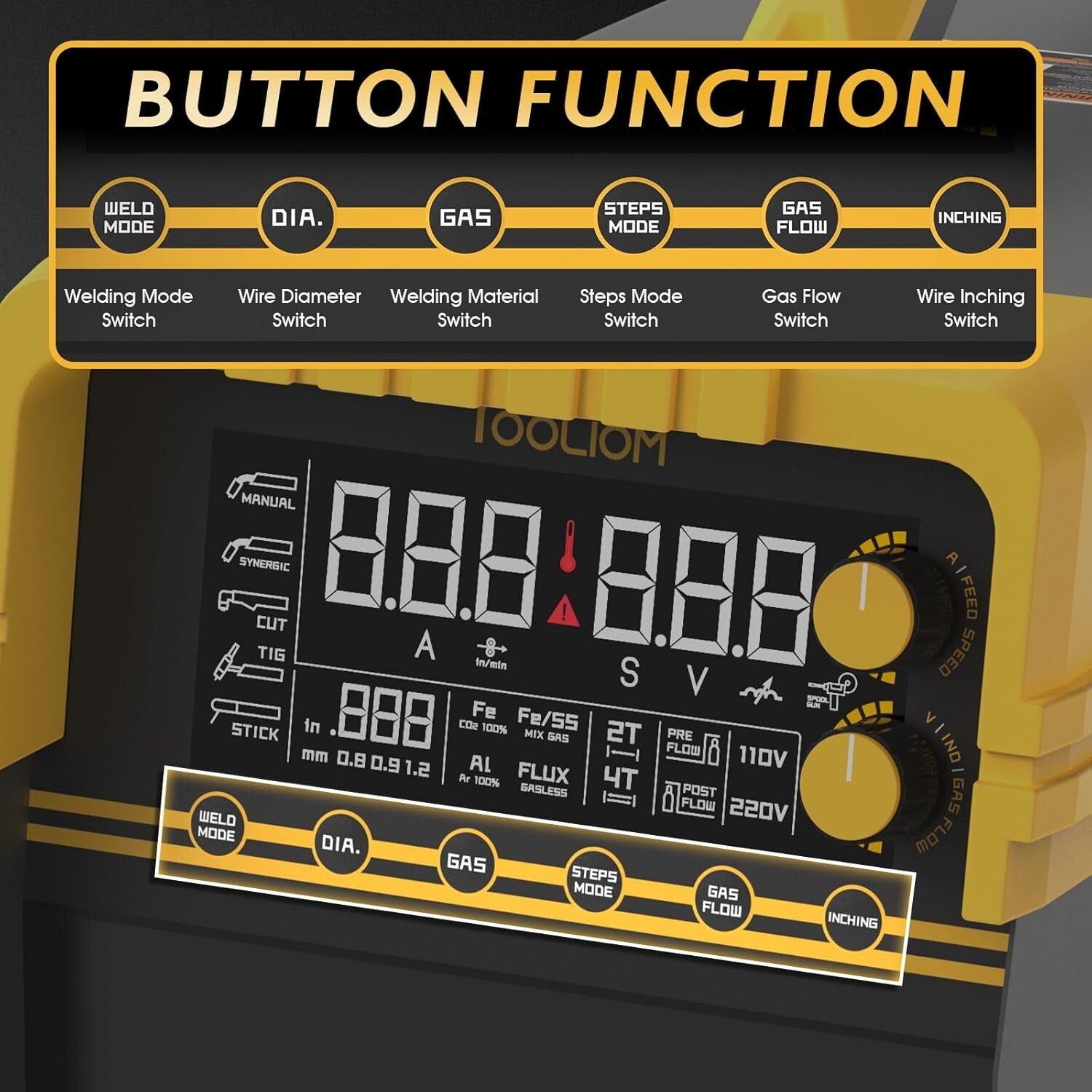 Versatile 5 in 1 Welding Machine with Spool Gun - Ideal for Aluminum Work
