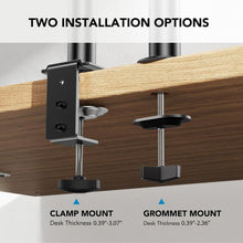 Load image into Gallery viewer, Flexible 2-in-1 Adjustable Monitor &amp; Laptop Mount with Cable Management Included