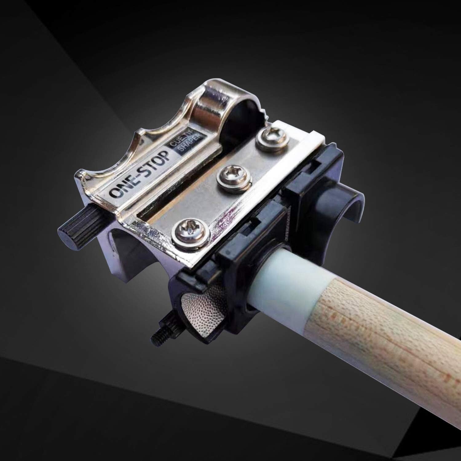 Professional-Grade Pool Cue Tip Repair Tool with Extra Blade - Compact Design