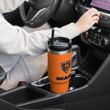 Load image into Gallery viewer, Leakproof 40oz Chicago Bears Tumbler with Side Handle - Insulated Mug