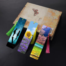 Load image into Gallery viewer, 120 Blank Metal Bookmarks with Colorful Tassels - Ideal for Crafting and Gifting