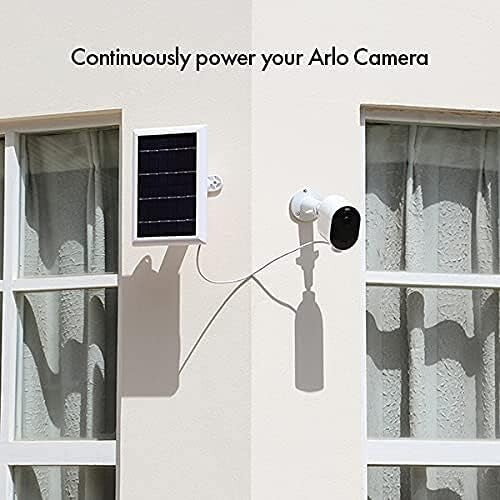 2-Pack Solar Panels with 13.1ft Magnetic Cable - Compatible with Arlo Camera