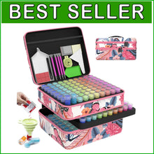 Load image into Gallery viewer, Durable Pink 240 Slots Diamond Art Organizer with Complete Tool Kit Included