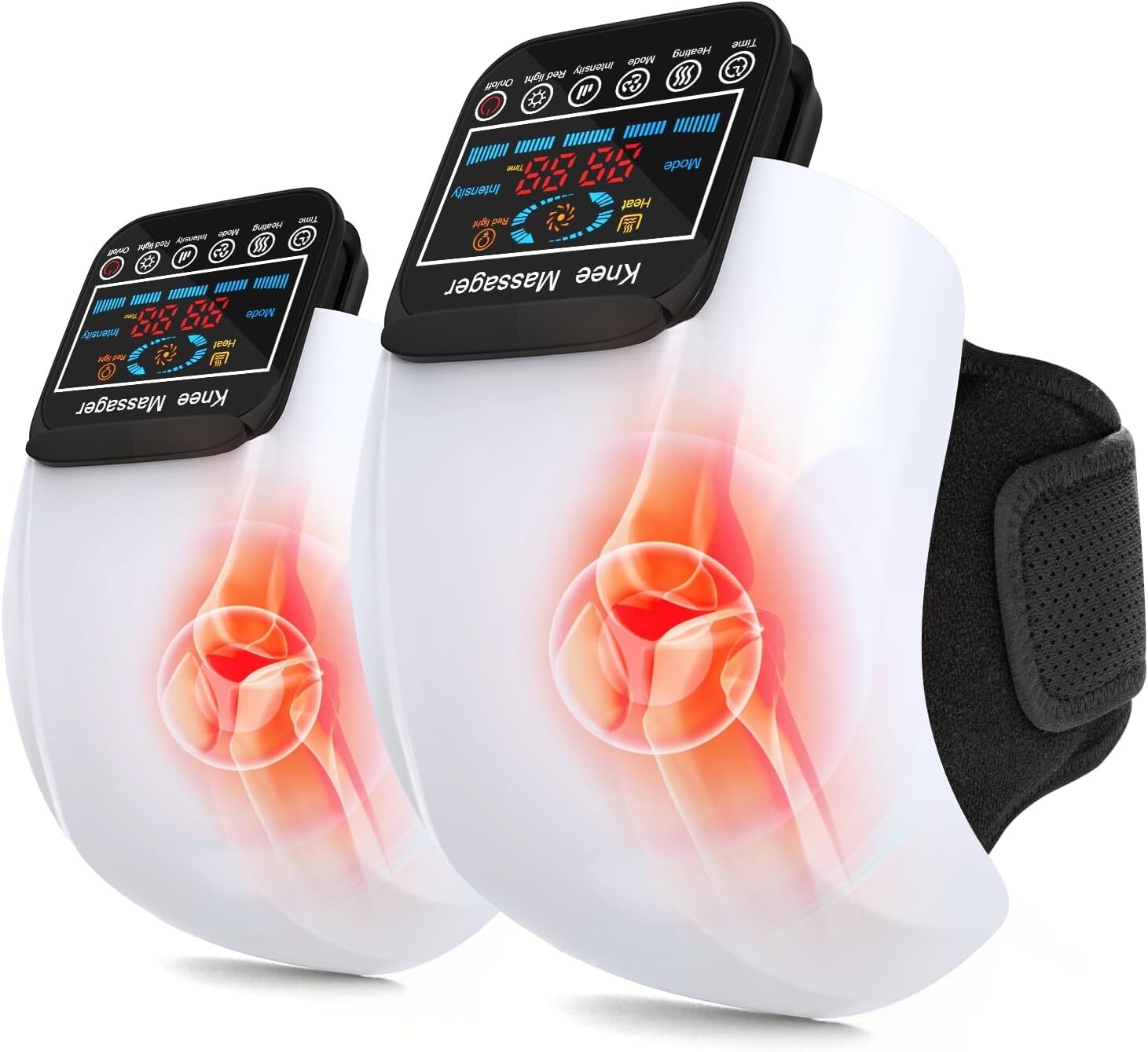Multi-Function Knee and Shoulder Massager - Rechargeable with Red Light Therapy
