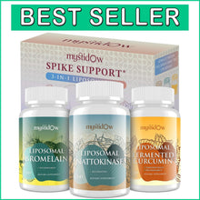 Load image into Gallery viewer, High Potency Immune &amp; Heart Support Capsules - Nattokinase, Bromelain &amp; Curcumin