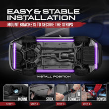 Load image into Gallery viewer, Transform Your Vehicle with Dual Control RGB LED Underbody Lights - Waterproof