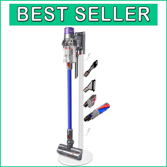 Stylish Cordless Vacuum Stand with Adjustable 6 Hooks - Fits V11, V10, V8 Models