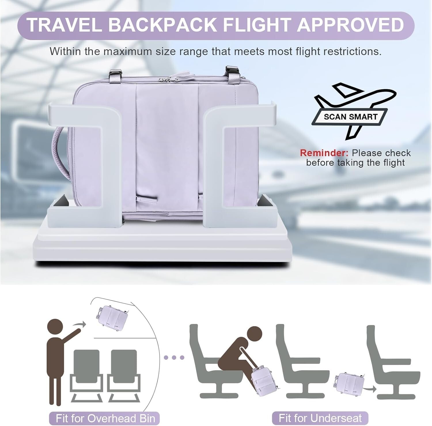 Lightweight Travel Backpack with Anti-Theft Pocket - Versatile for Adventures