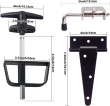 Load image into Gallery viewer, Heavy-Duty Shed Door Kit with Adjustable Barrel Bolts &amp; Secure Locking Mechanism