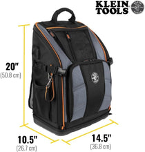Load image into Gallery viewer, Tradesman Pro Tool Backpack with Molded Bottom, 27 Pockets &amp; Headlamp Bracket