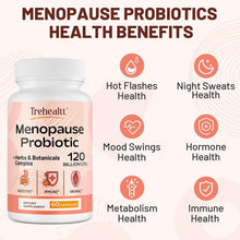 Load image into Gallery viewer, Vegan Menopause Supplement – 120 Capsules for Hot Flashes &amp; Mood Balance