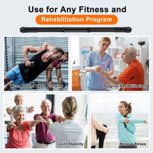Load image into Gallery viewer, Durable Chrome Elastic Fitness Bar for Strength Training &amp; Injury Recovery
