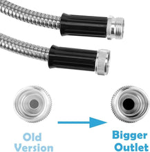 Load image into Gallery viewer, Lightweight 75FT Metal Garden Hose - Heavy Duty, Puncture Resistant &amp; Safe