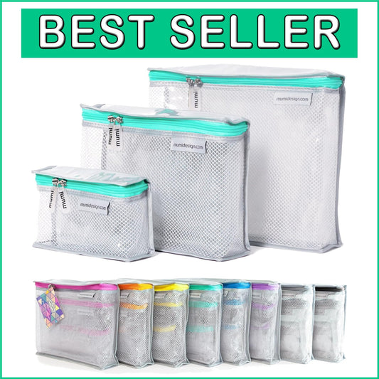 Durable & Clear Travel Toiletry Bag Set of 3 - Perfect for Packing Essentials