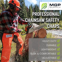Load image into Gallery viewer, Professional Chainsaw Chaps - Lightweight, Water &amp; Oil-Resistant Gear, 35 in