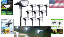 Load image into Gallery viewer, Solar Spot Lights - 2-in-1 Landscape Lighting, 12 LED, Waterproof &amp; Adjustable