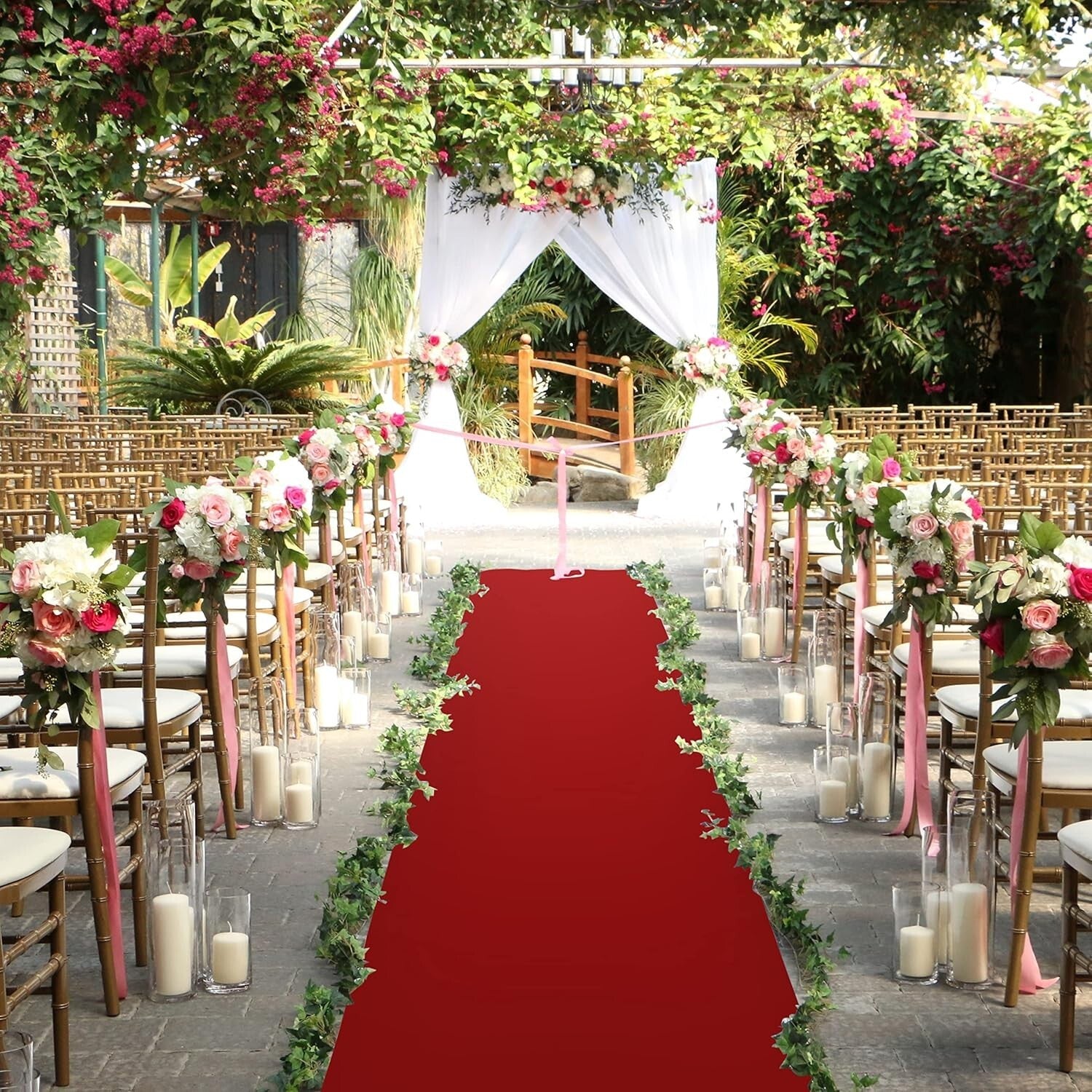 Slip-Resistant 4x30 Feet Red Carpet Runner - Perfect for Any Celebration