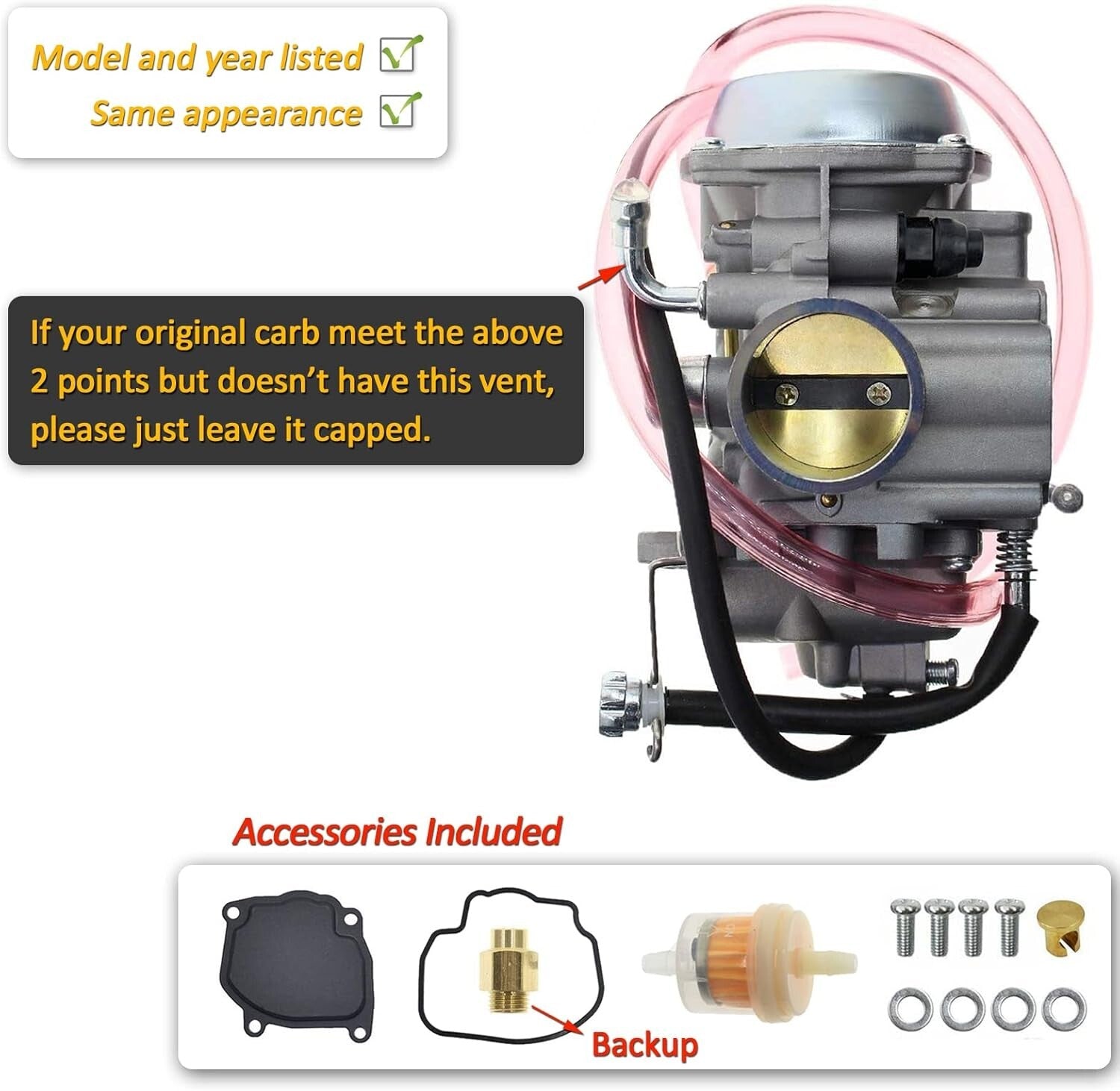 OEM Arctic Cat ATV Carburetor: Direct Replacement for 250, 300, 400, 500 Models