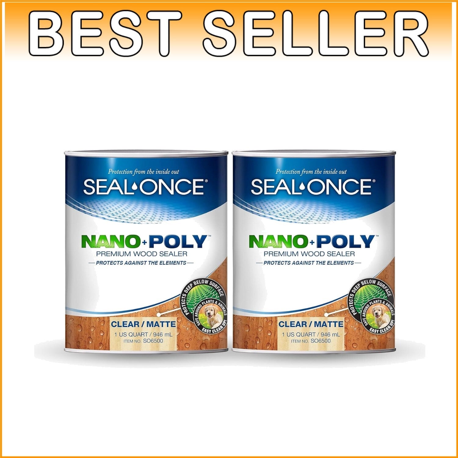 2 Gallon Water-Based Polyurethane Sealant for Durable Outdoor Wood Protection