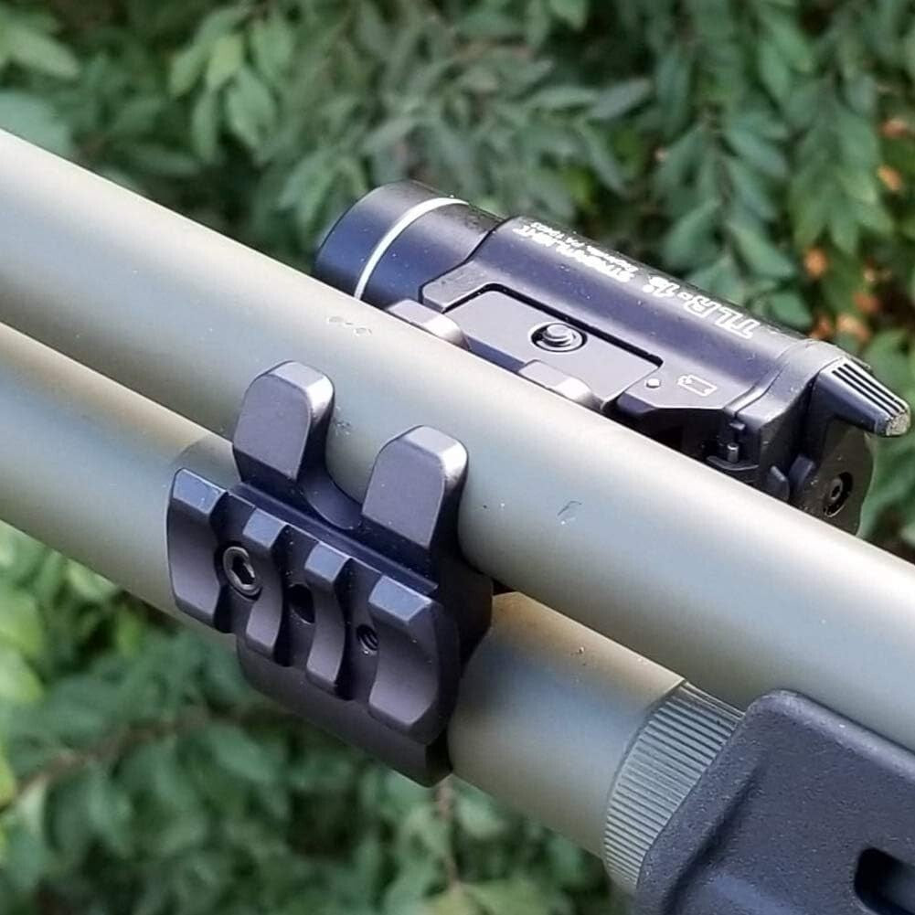 Low Profile Aluminum Light Mount for Firearms - Quick and Easy Installation