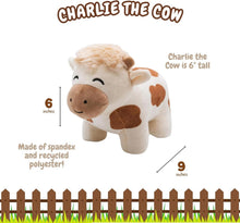 Load image into Gallery viewer, Charlie The Plushie - Small Stuffed Animal with Support for Farm Animals
