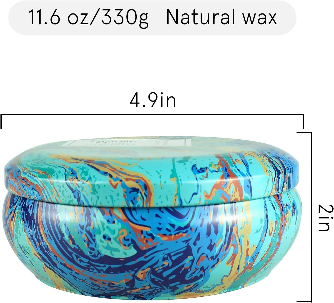 Natural Citronella Candle Set in Stylish Tin - Ideal for Outdoor Gatherings