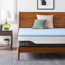 Load image into Gallery viewer, Plush 2 Inch Gel Memory Foam Mattress Topper - Ventilated for Better Sleep