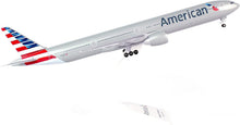 Load image into Gallery viewer, SkyMarks American 777-300 Model Airplane - 14.5 Inch Plastic with Display Stand