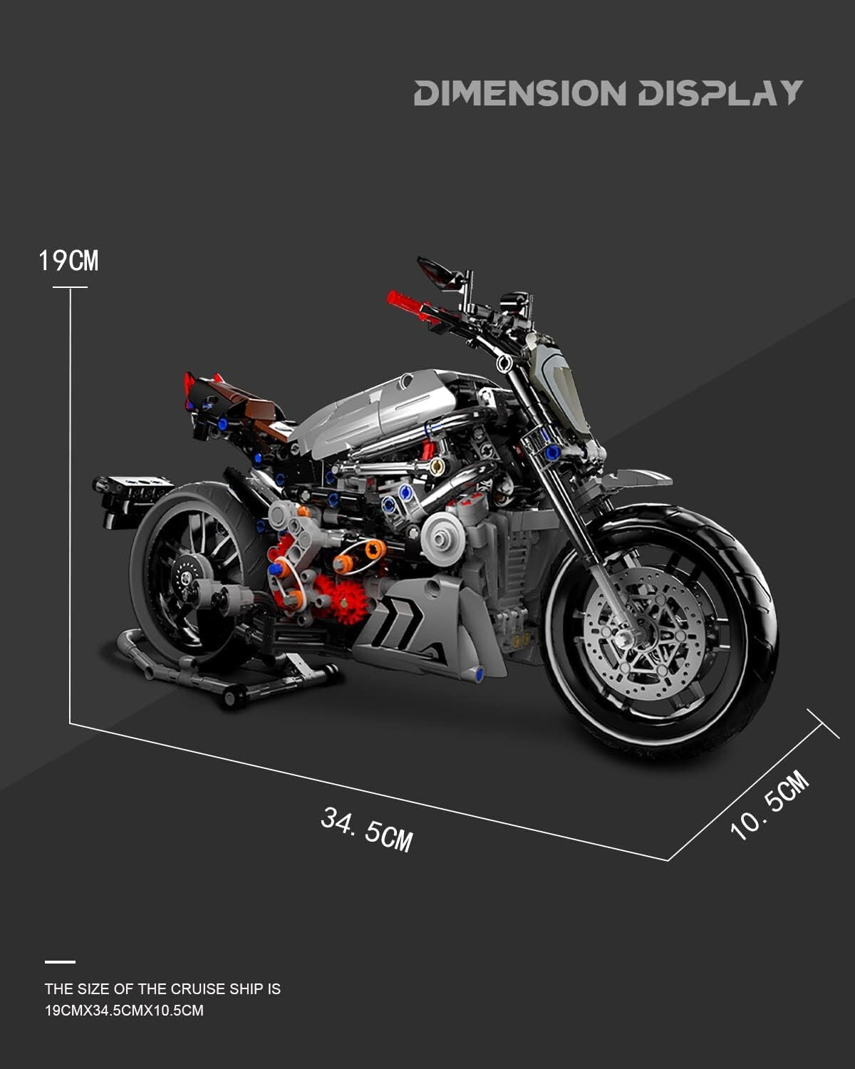 Collectible Motorcycle Building Blocks Set - Perfect Gift for Adults and Teens