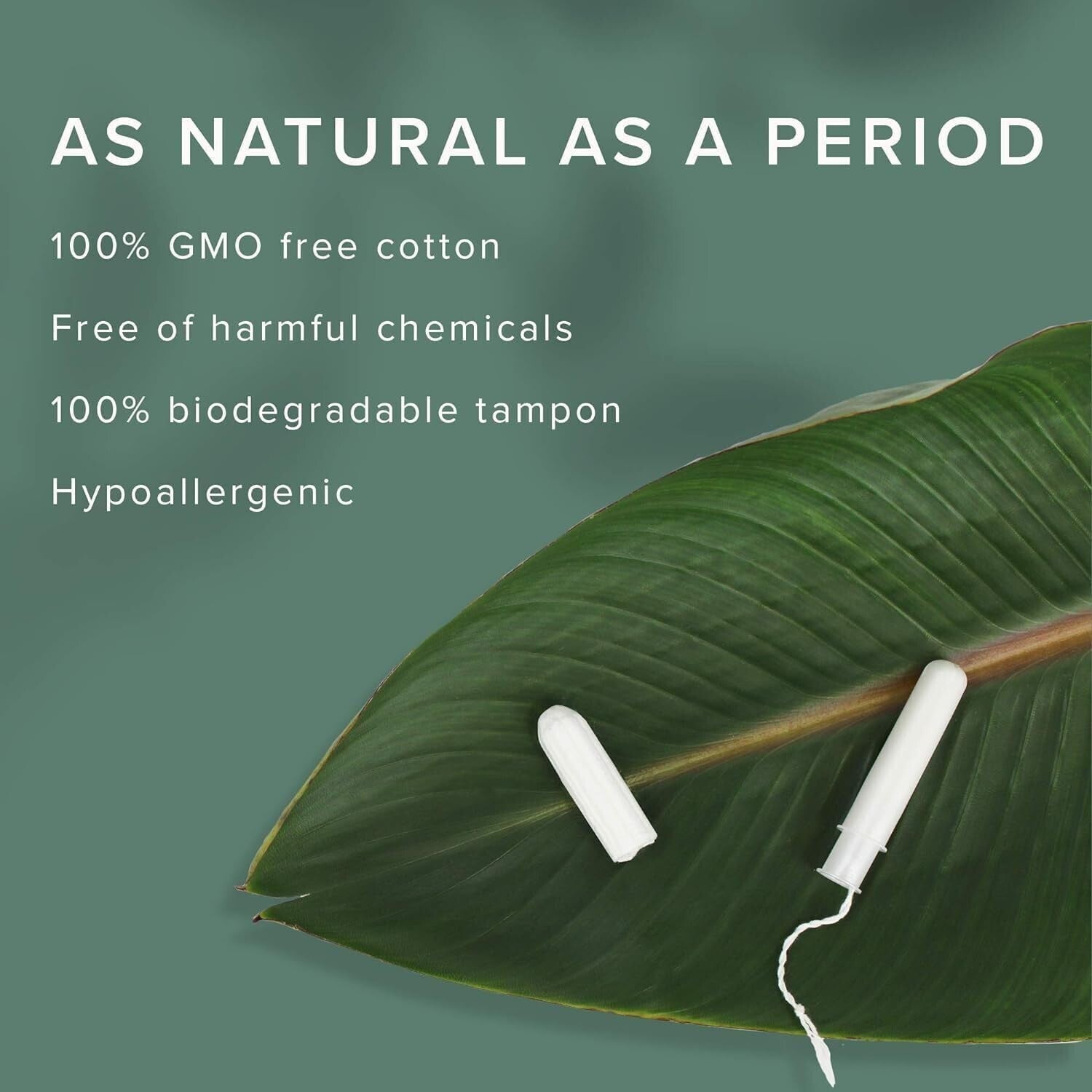 100% Natural Cotton Regular Tampons with Leak-Proof Protection - 384 Count