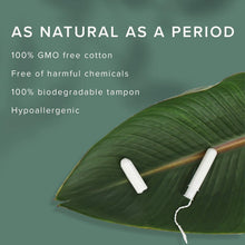 Load image into Gallery viewer, 100% Natural Cotton Regular Tampons with Leak-Proof Protection - 384 Count