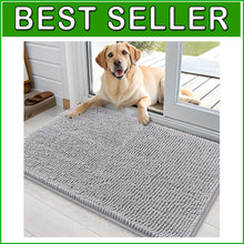 Load image into Gallery viewer, 36x24 Absorbent Chenille Dog Mat - Washable, Quick Dry, Non-Slip Entryway Rug