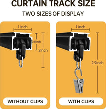 Load image into Gallery viewer, Silent and Smooth 6ft Ceiling Curtain Track - Heavy-Duty Room Divider Rails