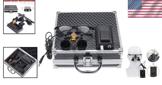 Lightweight 3.5X Magnification Head Lamp with Clip-on Filter for Precision Work