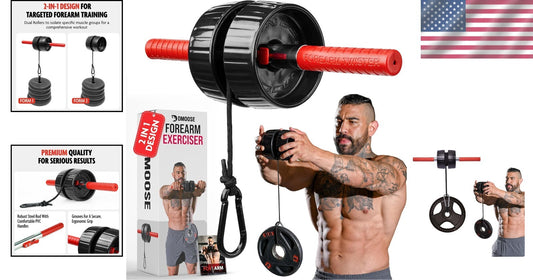 Durable Wrist Roller with Non-Slip Grip - Ideal for Strength Training & Recovery