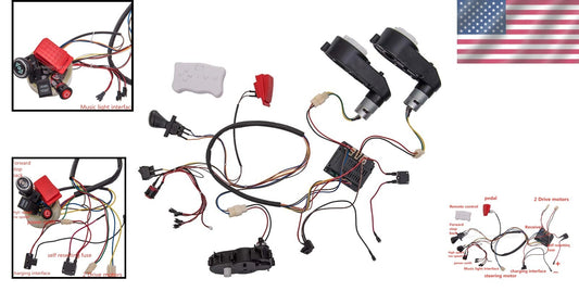 Transform Your Kids Ride-On Car: 12V Modification Kit with Wiring & Motors