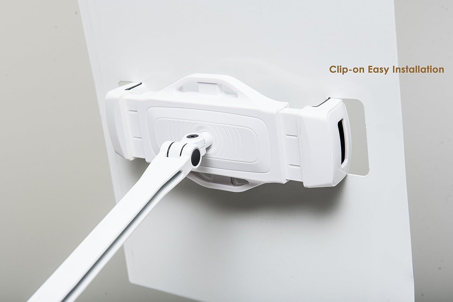 Full Motion Black Document and Tablet Holder - Adjustable & Space-Saving Design