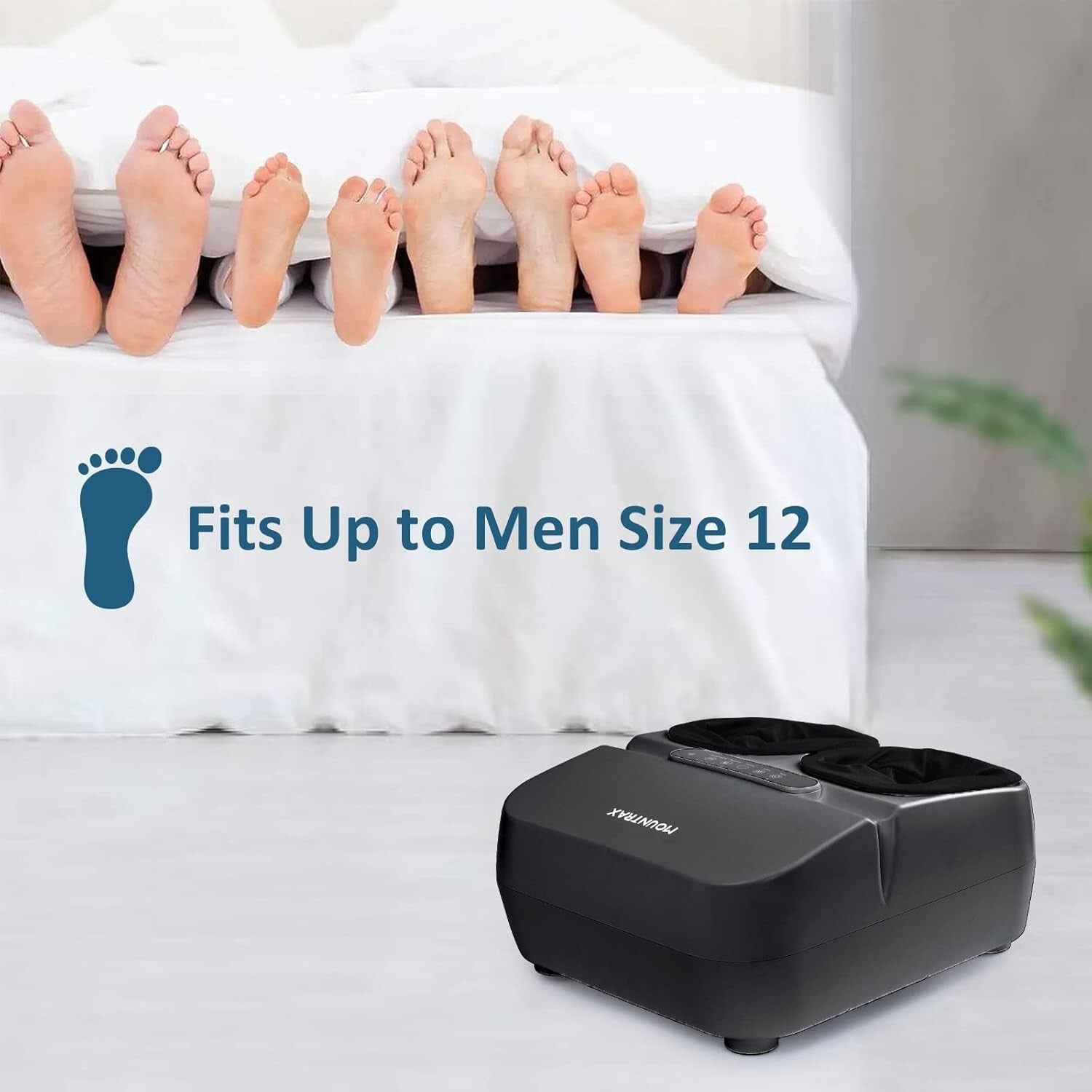 Luxurious Shiatsu Foot Massager Machine with Custom Heat & Deep Kneading Relief