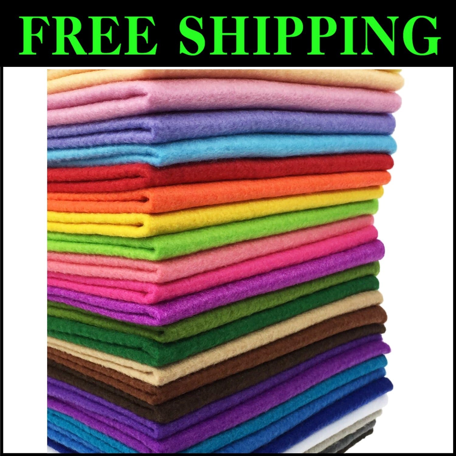 DIY Craft Heaven: 28 Colorful 17.8" Acrylic Felt Squares for Creative Projects
