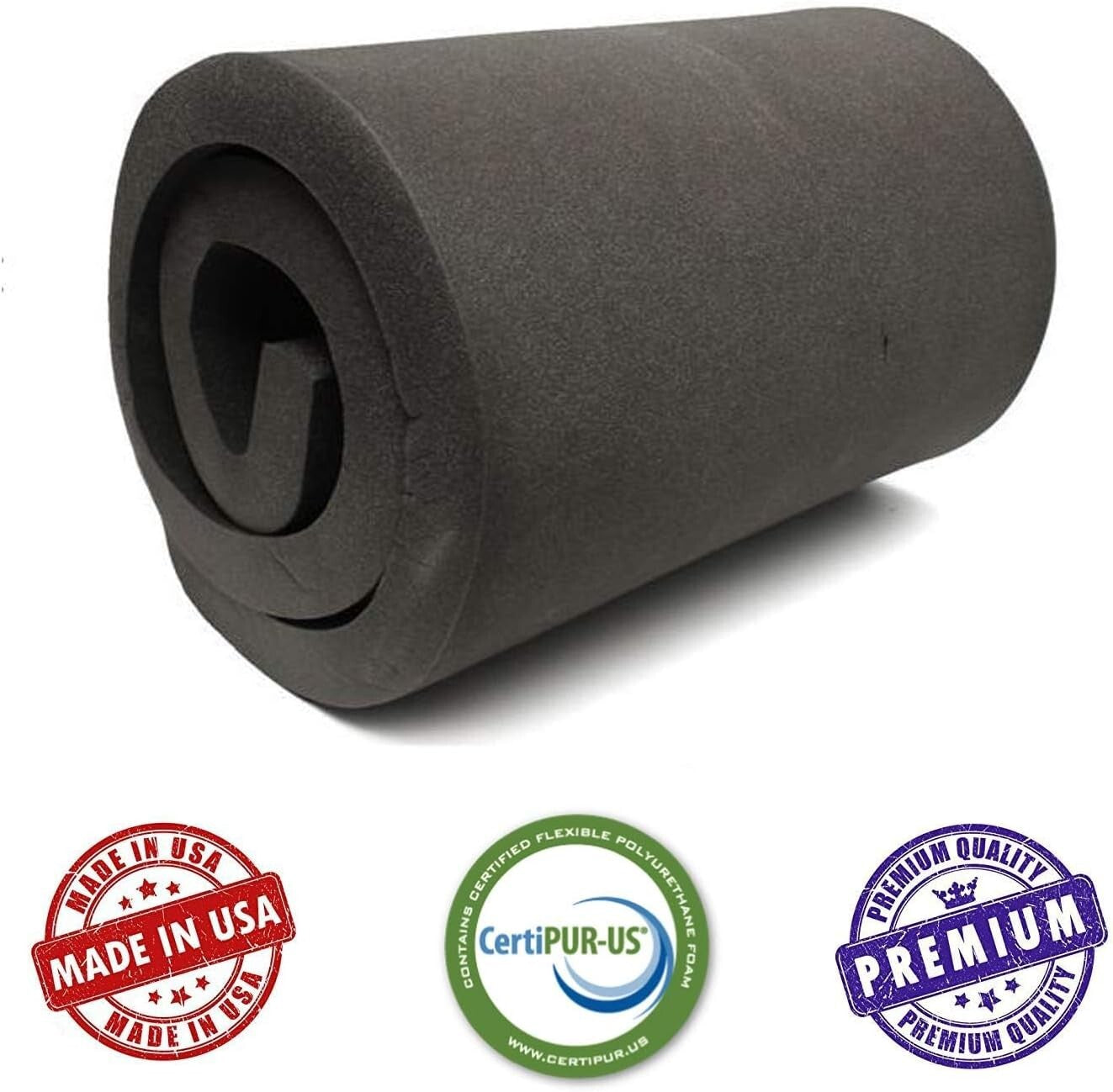 Easy-Cut CertiPUR Certified Foam Cushion - 72'' L for Custom Upholstery Projects