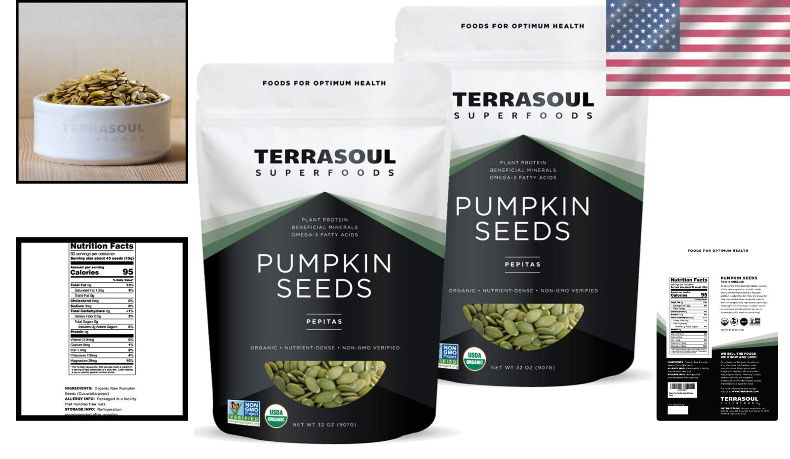 Nutritious 4 Lbs Organic Pumpkin Seeds - Ethical, Vegan, Money-Back Guarantee